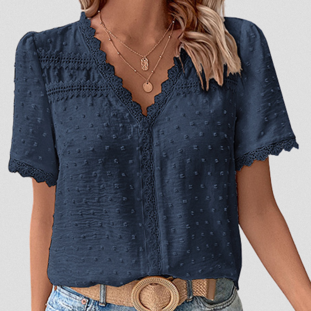 GRACE™| Bluse aus Premium-Spitze – Feminin & Handgemacht