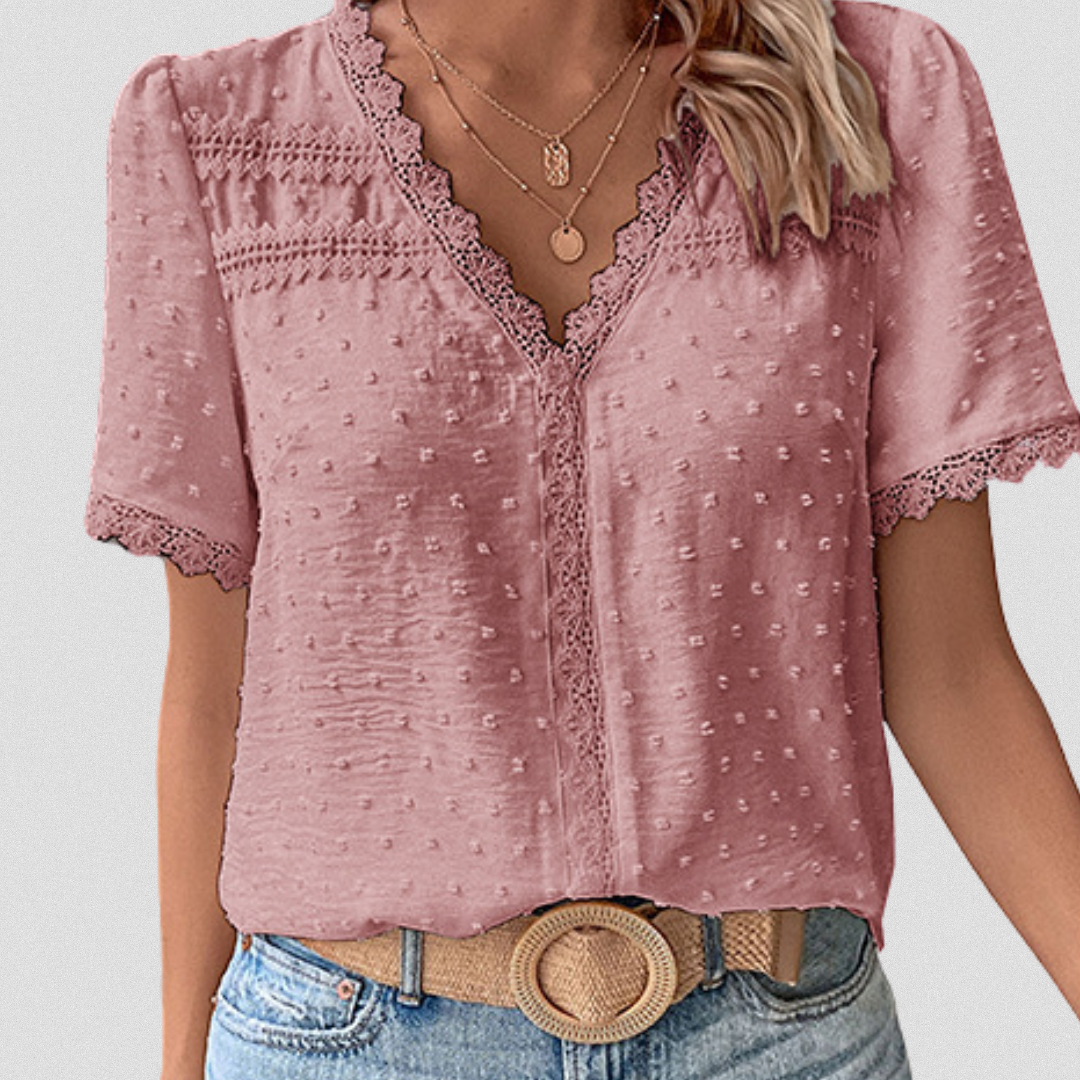 GRACE™| Bluse aus Premium-Spitze – Feminin & Handgemacht