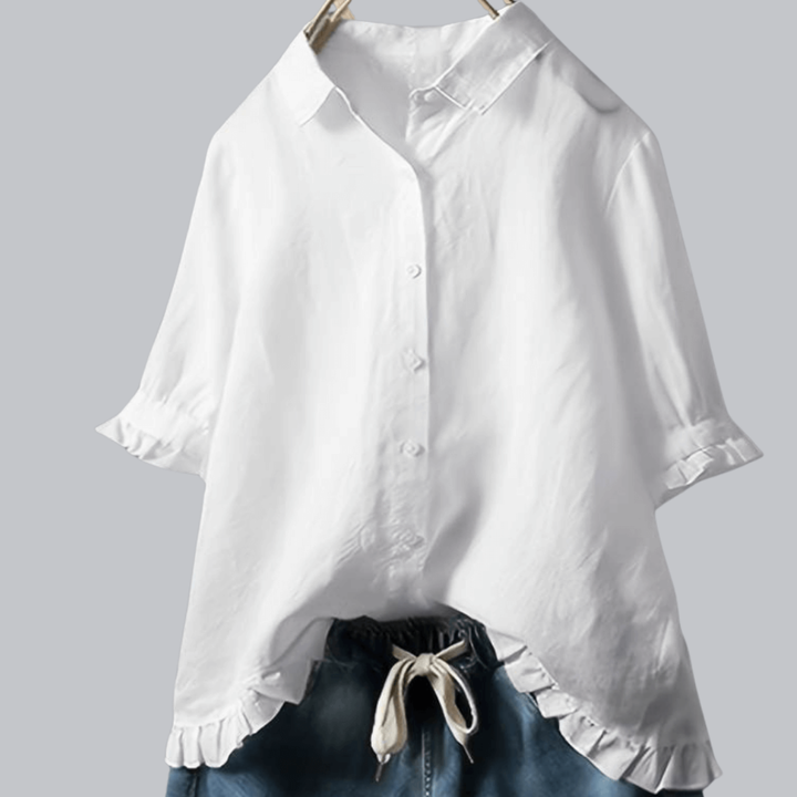 JENNY™| Elegantes Baumwollhemd aus Naturmaterial