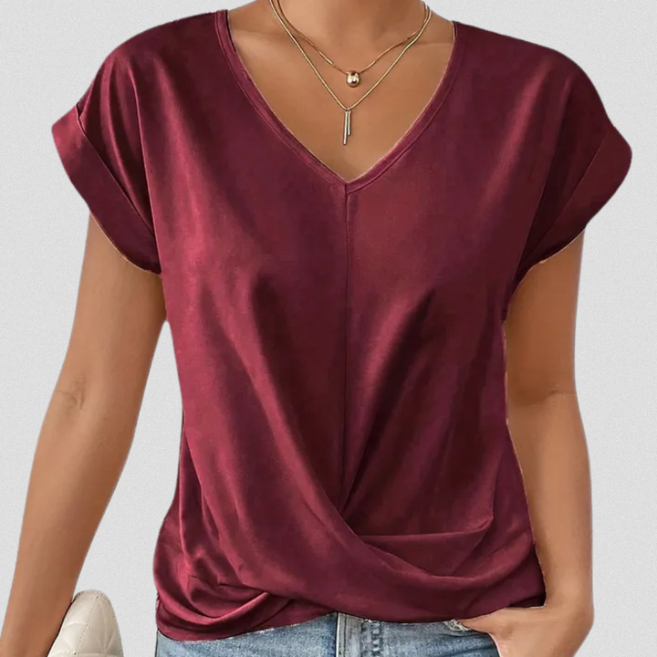 BENNY™   |     T-Shirt aus Premium-Baumwolle mit elegantem V-Ausschnitt