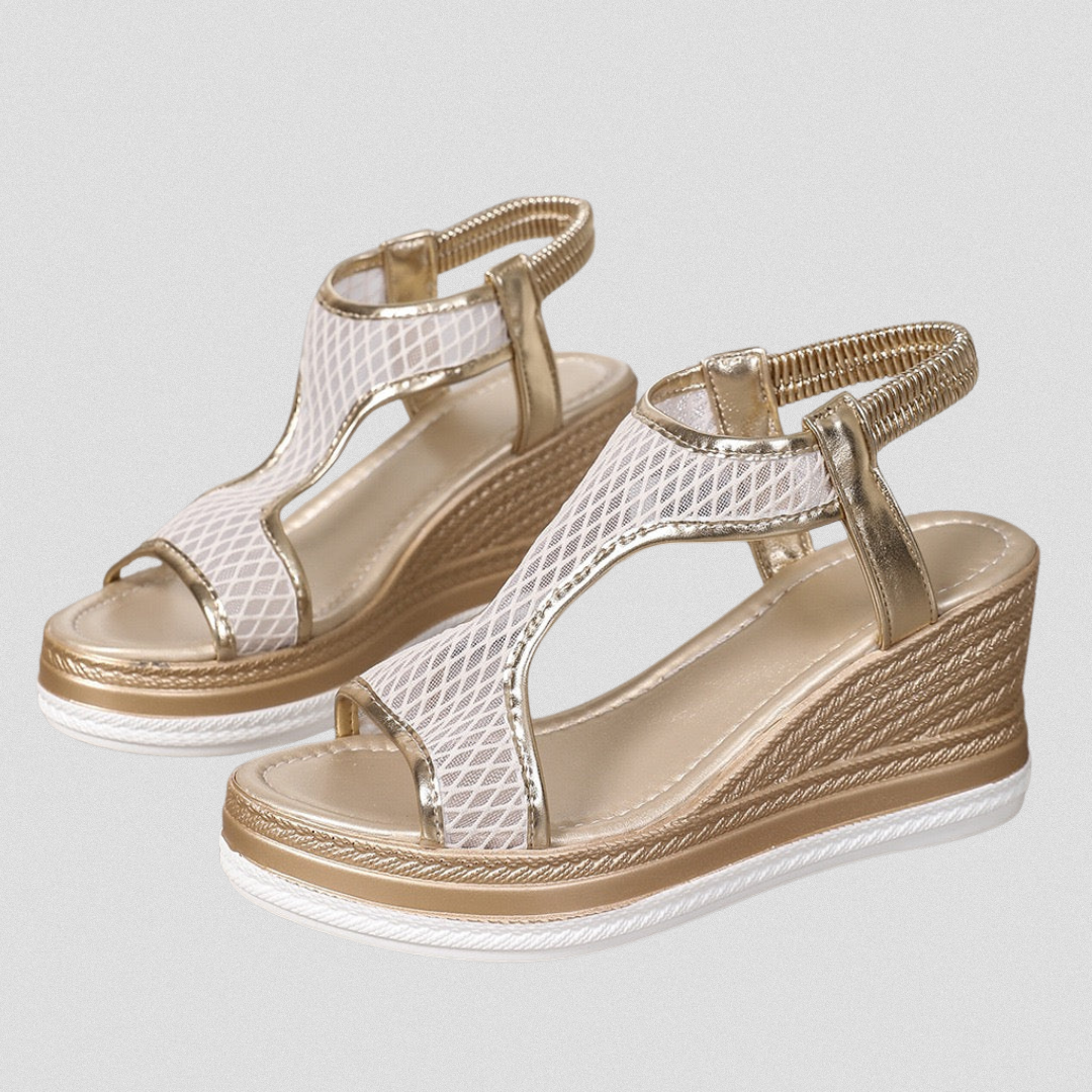 GABRIELA™| Orthopädische Premium-Sandalen mit Keilabsatz