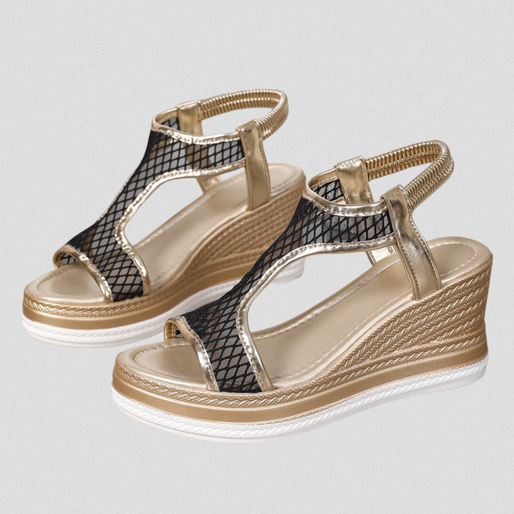 GABRIELA™| Orthopädische Premium-Sandalen mit Keilabsatz