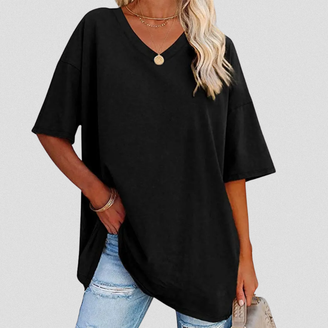 LOUISE™ | BEQUEME BAUMWOLL T-SHIRT FÜR JEDEN TAG