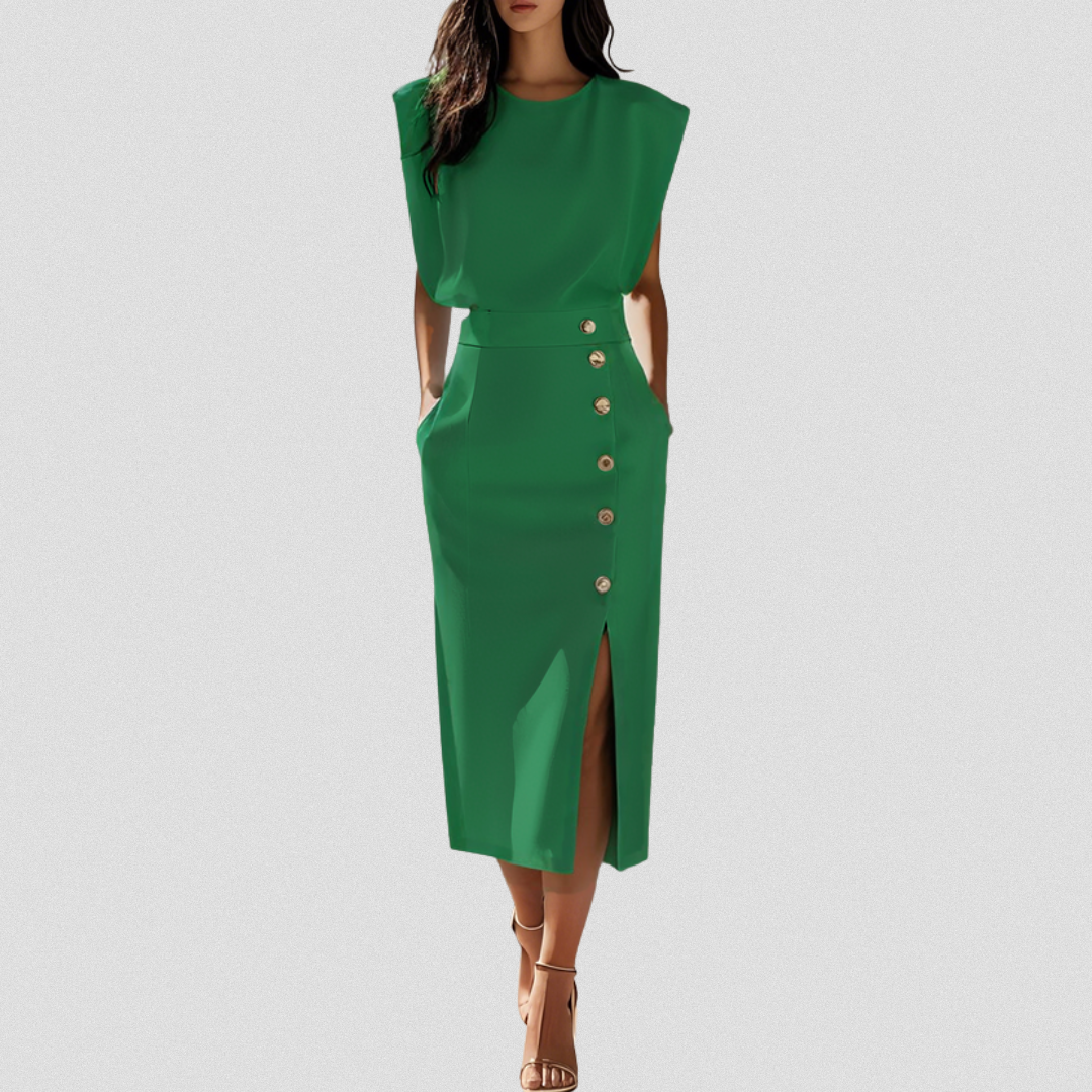 HANNELORE™ | Feminines Midi-Kleid
