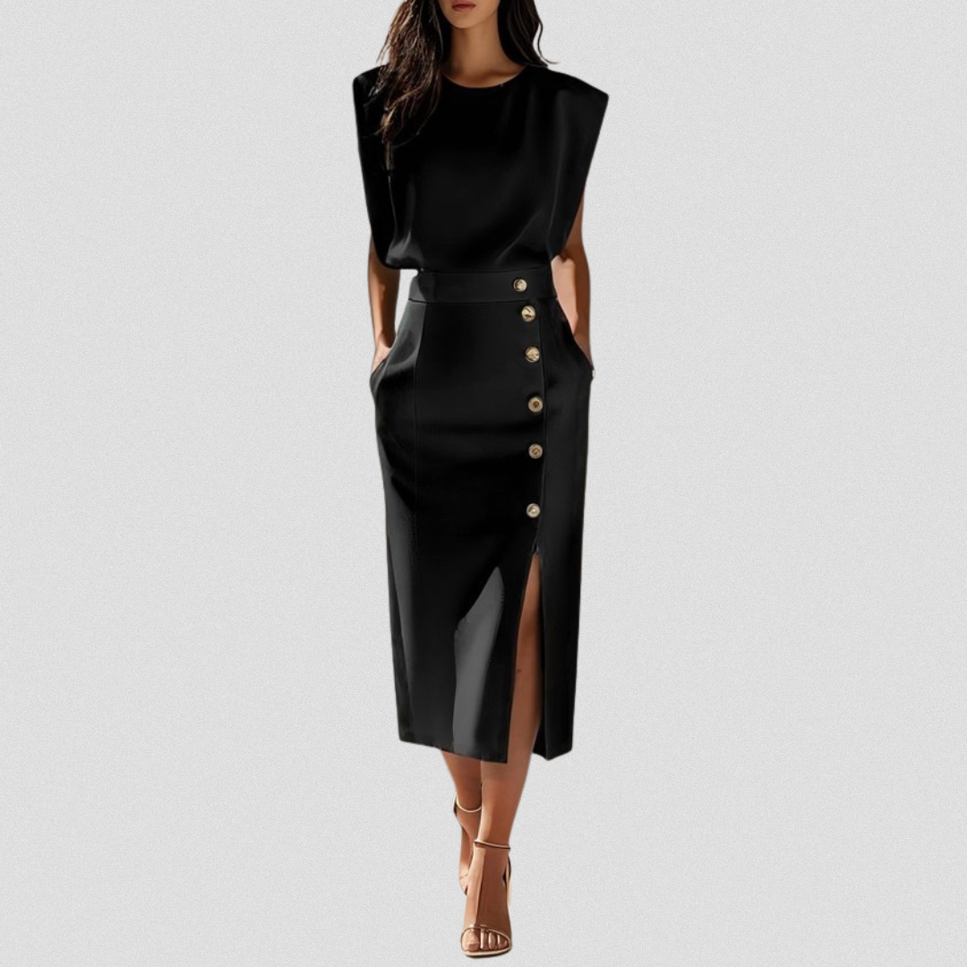 HANNELORE™ | Feminines Midi-Kleid