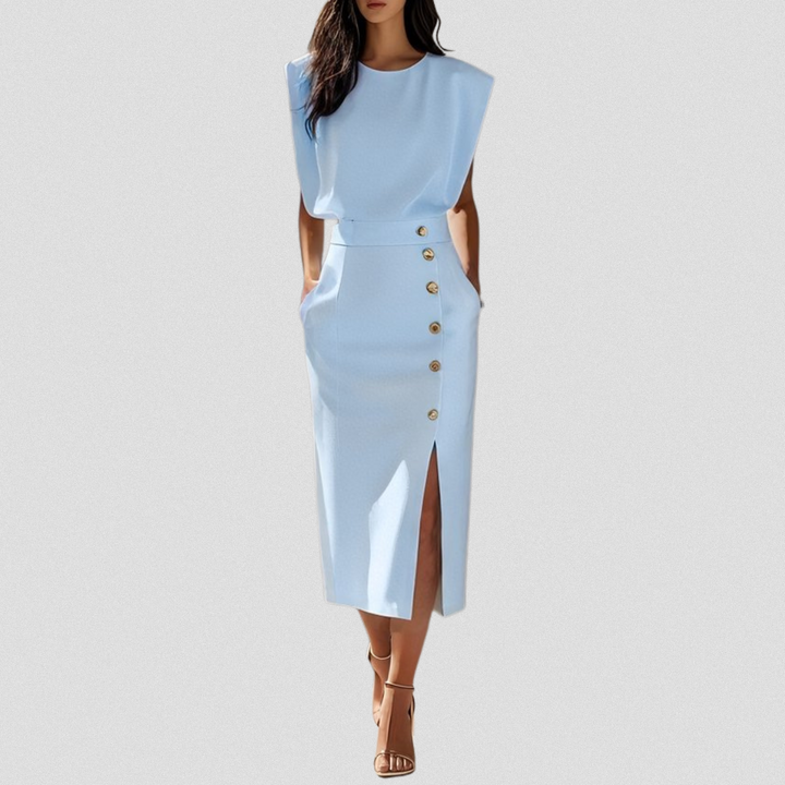 HANNELORE™ | Feminines Midi-Kleid