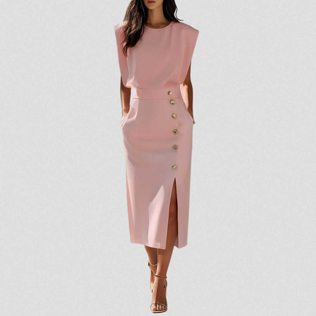 HANNELORE™ | Feminines Midi-Kleid