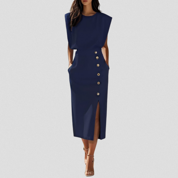 HANNELORE™ | Feminines Midi-Kleid