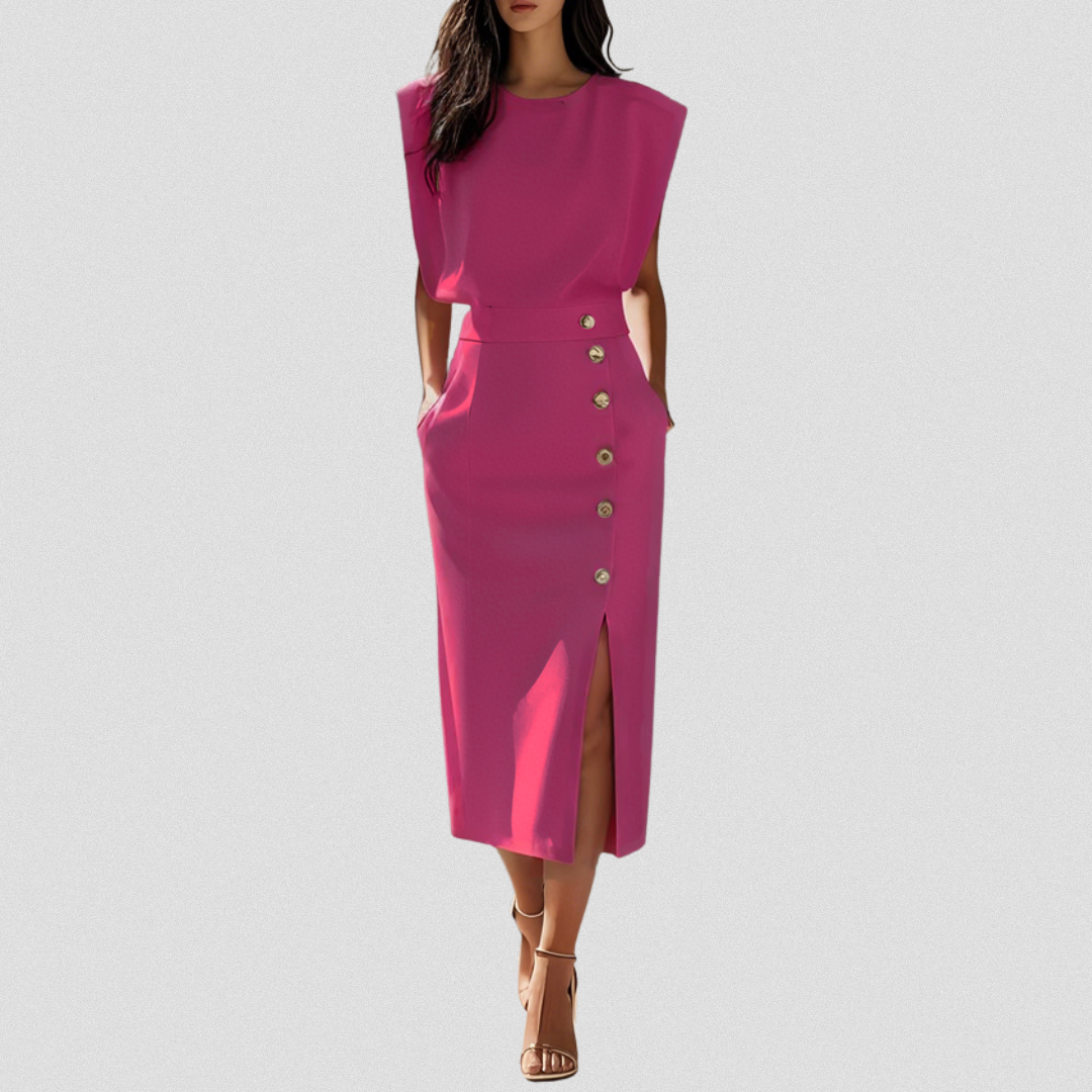 HANNELORE™ | Feminines Midi-Kleid
