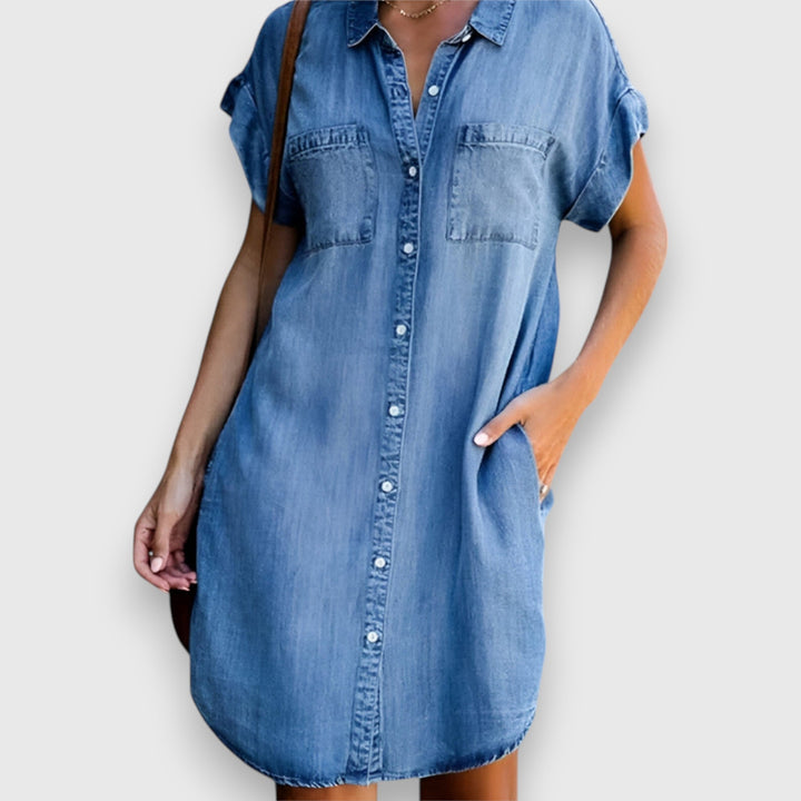EMILY™| Lässiges Jeanskleid aus Bio-Baumwolle