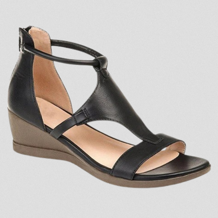 MARINA™| Orthopädische Sandalen aus Echtleder mit bequemen Absatz