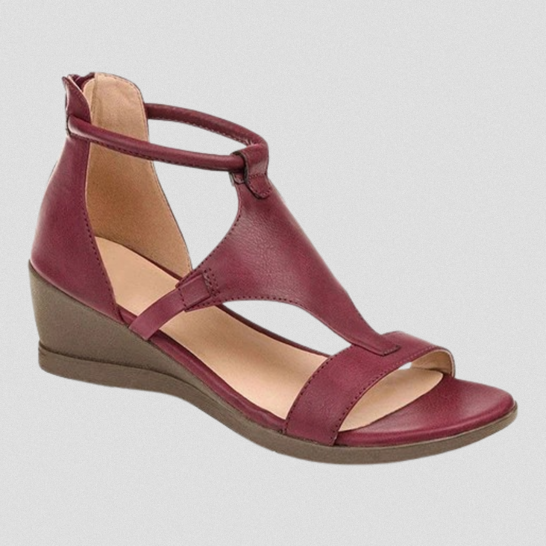 MARINA™| Orthopädische Sandalen aus Echtleder mit bequemen Absatz