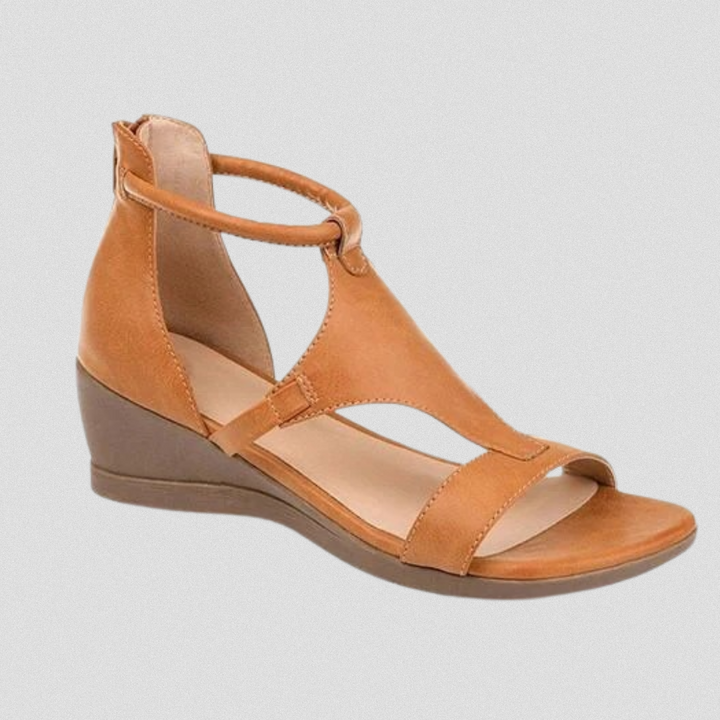 MARINA™| Orthopädische Sandalen aus Echtleder mit bequemen Absatz