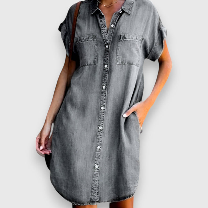 EMILY™| Lässiges Jeanskleid aus Bio-Baumwolle