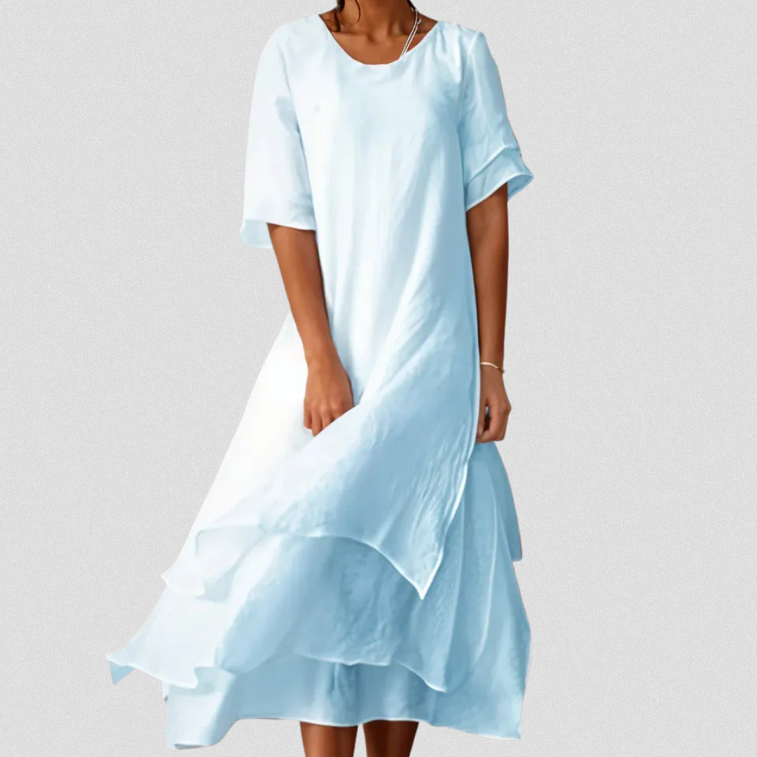 SHANNON™ | Langes Baumwollkleid aus Premiumstoff