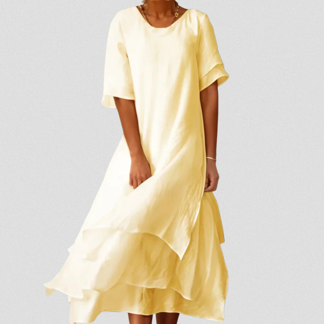 SHANNON™ | Langes Baumwollkleid aus Premiumstoff