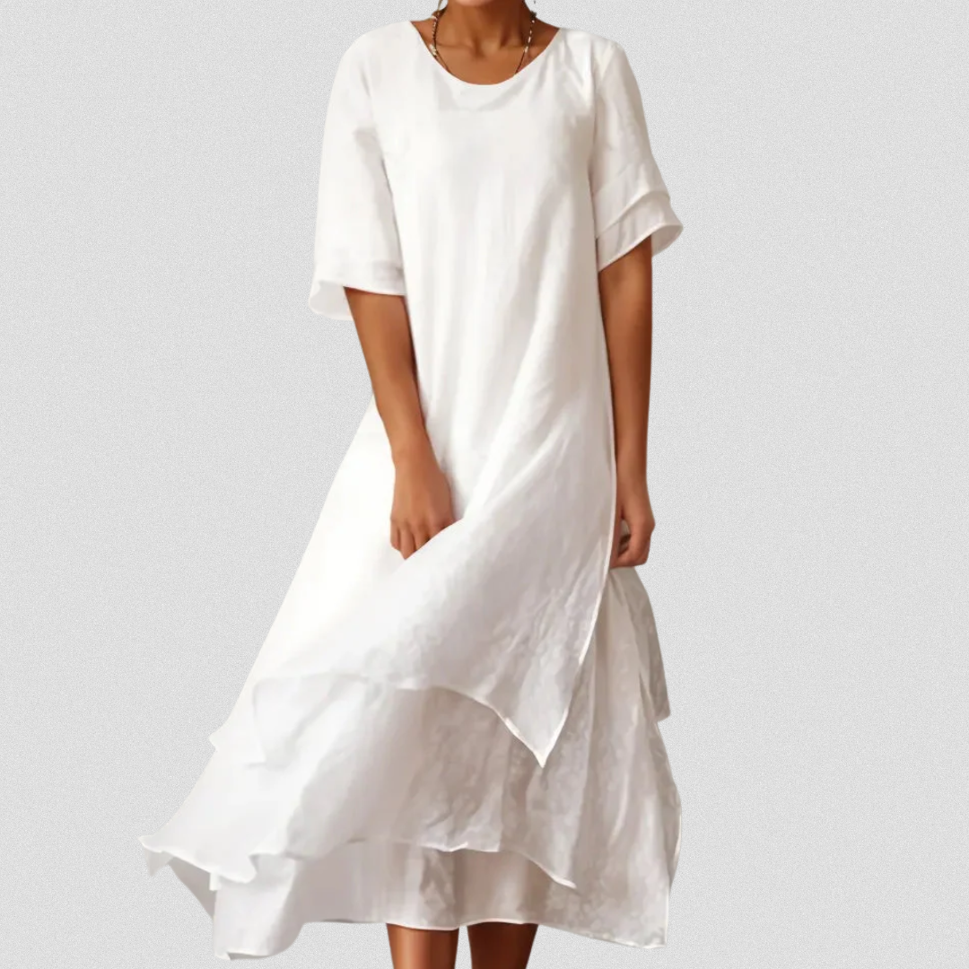 SHANNON™ | Langes Baumwollkleid aus Premiumstoff