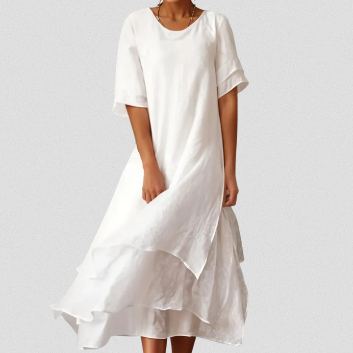 SHANNON™ | Langes Baumwollkleid aus Premiumstoff