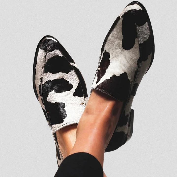 LUCILLA™ | Der auffällige Loafer mit Cow-Print für mutige Looks