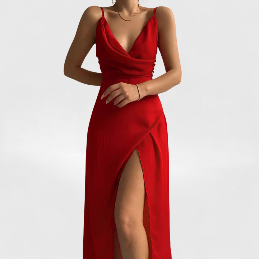 CECILIA™ | Satin Kleid mit Premium-Glanz