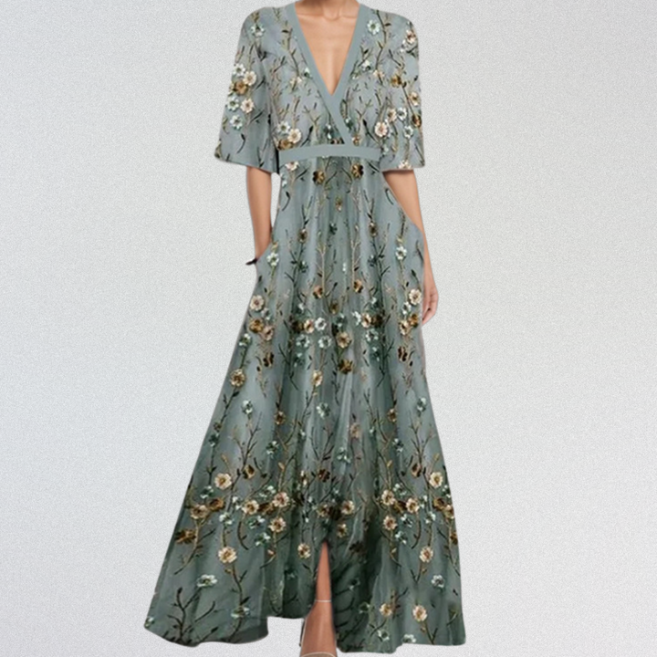 ROSE™ | Elegantes Maxikleid aus Premium-Baumwolle