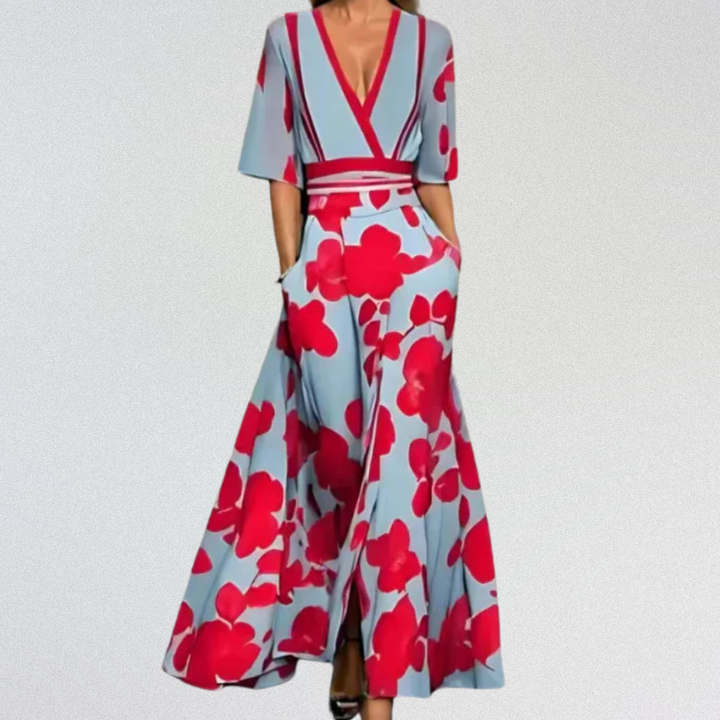 ROSE™ | Elegantes Maxikleid aus Premium-Baumwolle