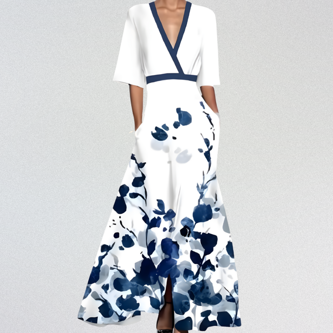 ROSE™ | Elegantes Maxikleid aus Premium-Baumwolle