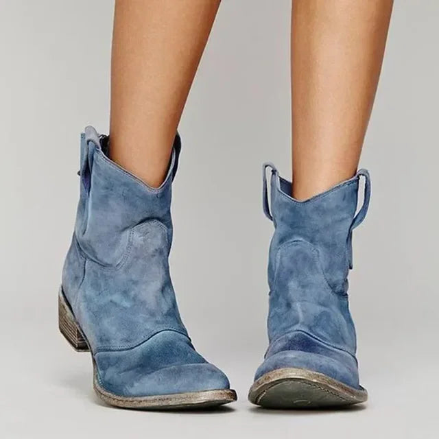 VICKY™ | Vintage-Stiefelette aus Premiumleder