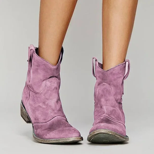 VICKY™ | Vintage-Stiefelette aus Premiumleder