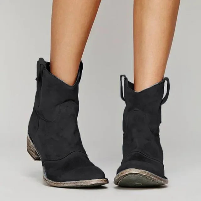 VICKY™ | Vintage-Stiefelette aus Premiumleder